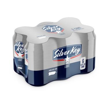 Silver Key Light- Lata Six Pack 10 oz