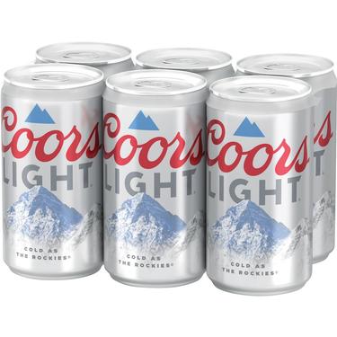 Coors Light- Lata Six Pack 10 oz