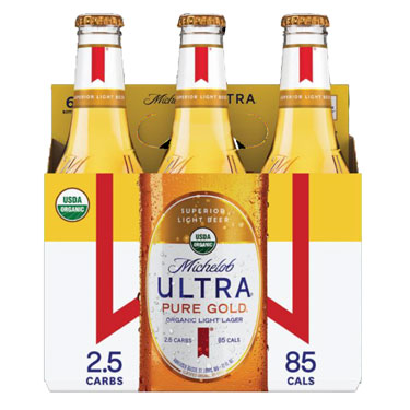 Michelob Ultra Gold- Botella Six Pack 12 oz