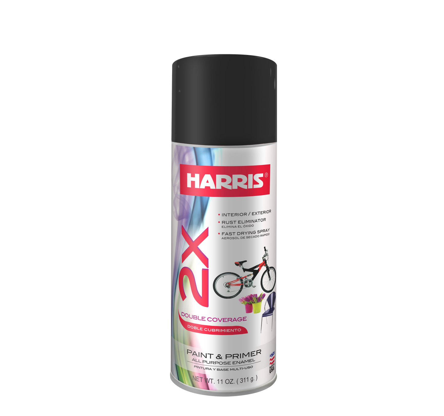 Spray Pintura Primer Negro Brillo – 11 oz