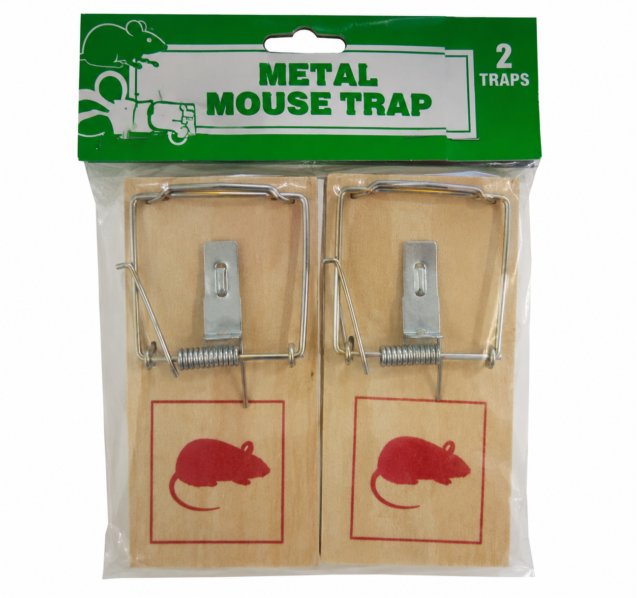 Trampas de Madera para Ratones 5"- 2 Piezas