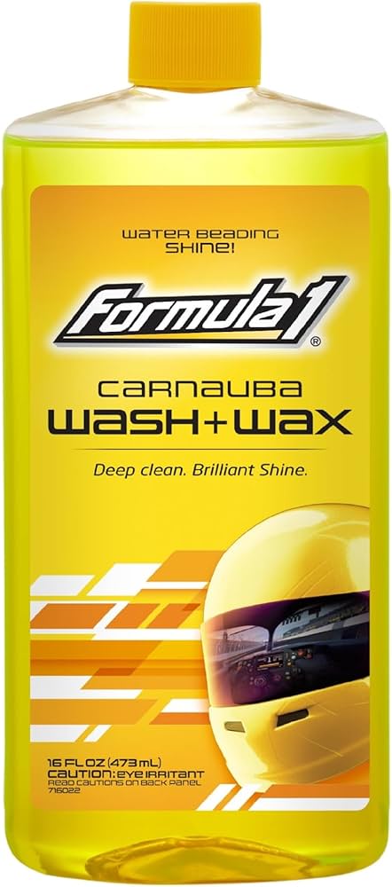 Formula 1 Carnauba Wash & Wax – Champú para Auto con Cera (16 oz)