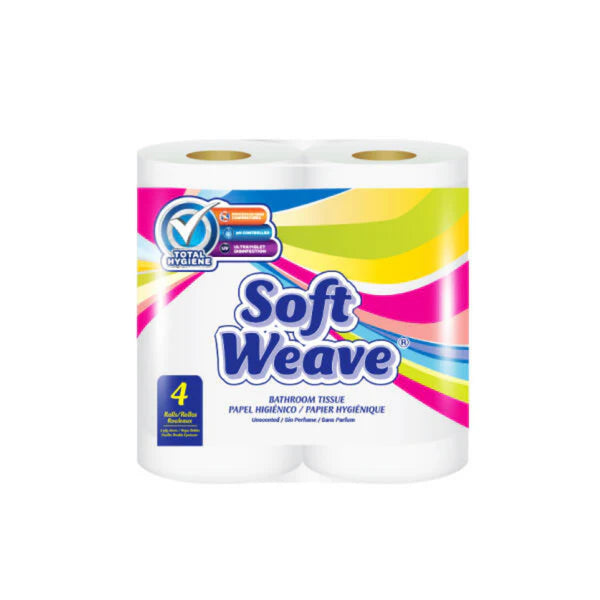 Soft Weave Papel Higiénico (Paquete de 4 Rollos)