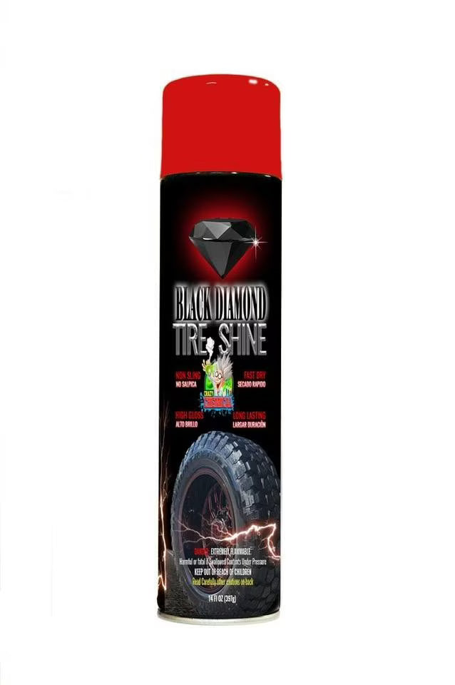 Black Diamond Tire Shine Spray – Wet Look (14 oz)