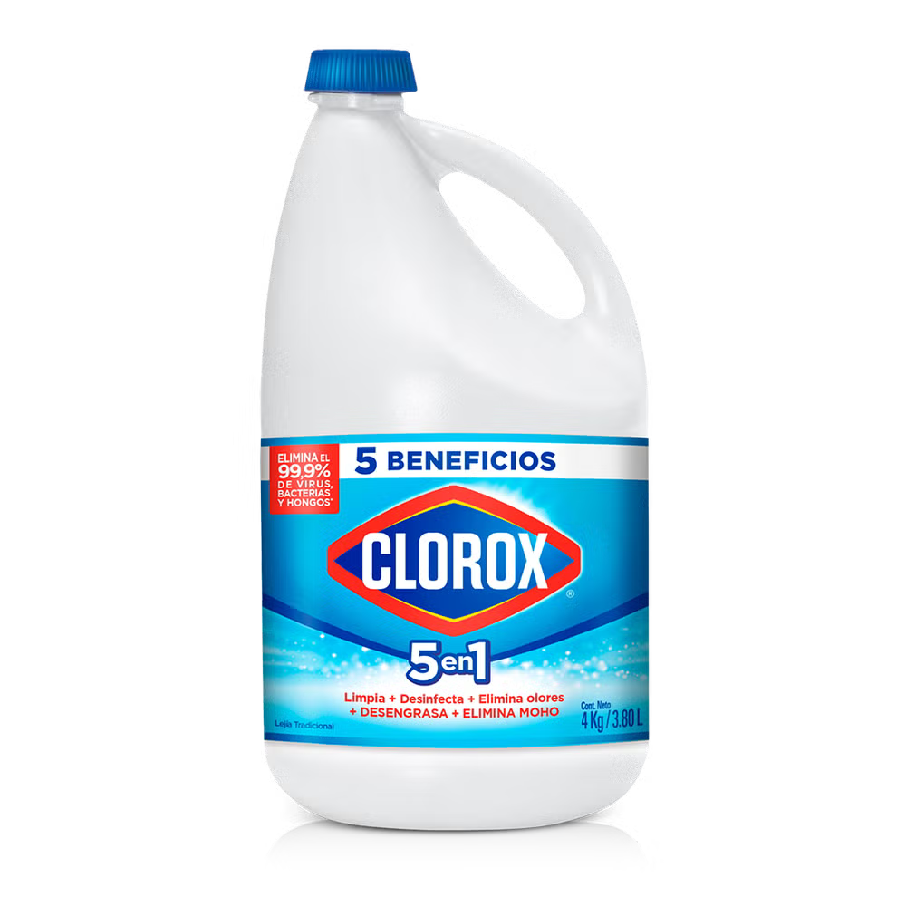 Clorox 5 en 1 Blanqueador Líquido – 1 galón