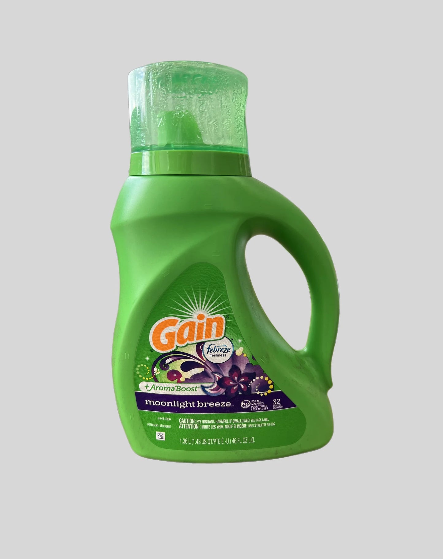 Gain Detergente Líquido Moonlight Breeze 46 oz