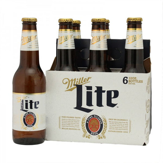 Miller Lite- Botella Six Pack 12 oz
