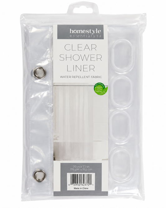 Cortina Transparente para Baño