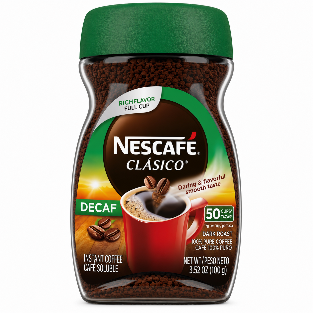 afé Instantáneo NESCAFÉ Clásico Descafeinado