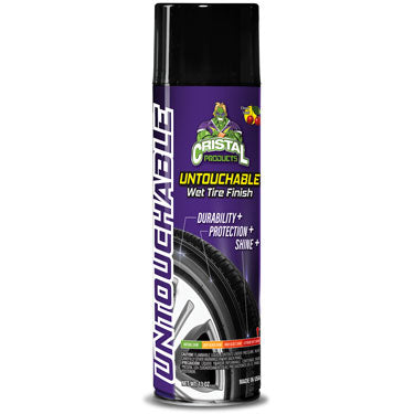 Cristal Products Untouchable Wet Tire Finish – Spray para Brillo de Gomas 14oz