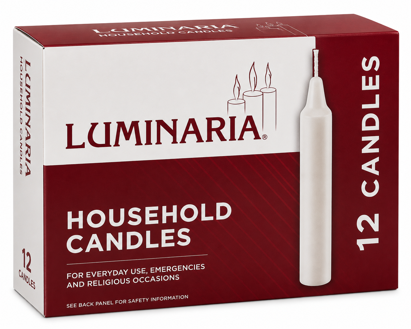 Velas para el Hogar Luminaria (12 Velas)