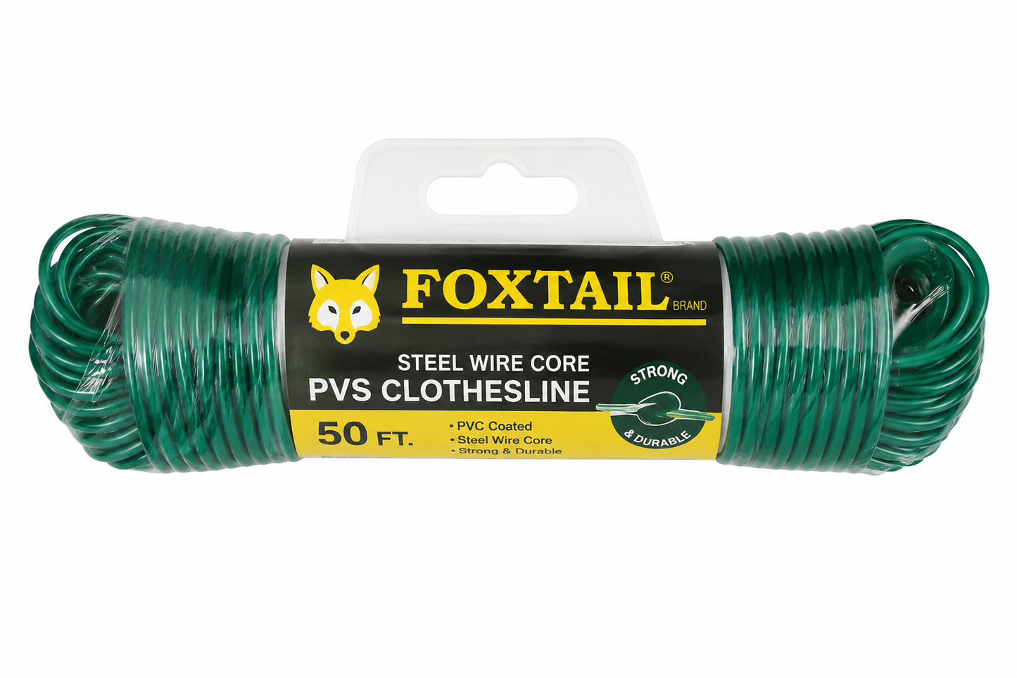 Tendedera PVC con Núcleo de Acero Foxtail 50FT