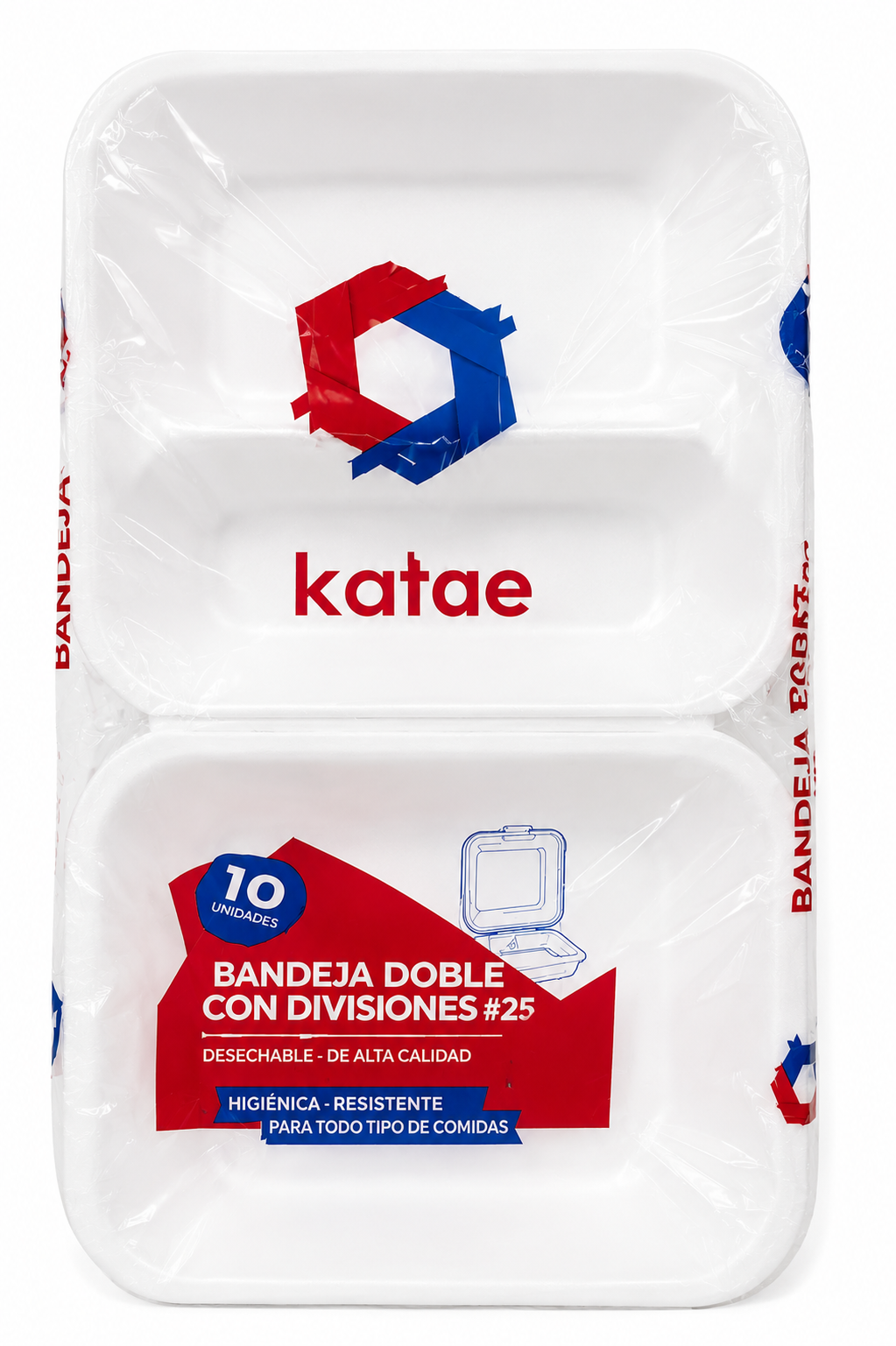Bandeja Doble con Divisiones Katae