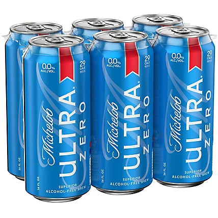Michelob Ultra Zero- Lata Six Pack 10 oz