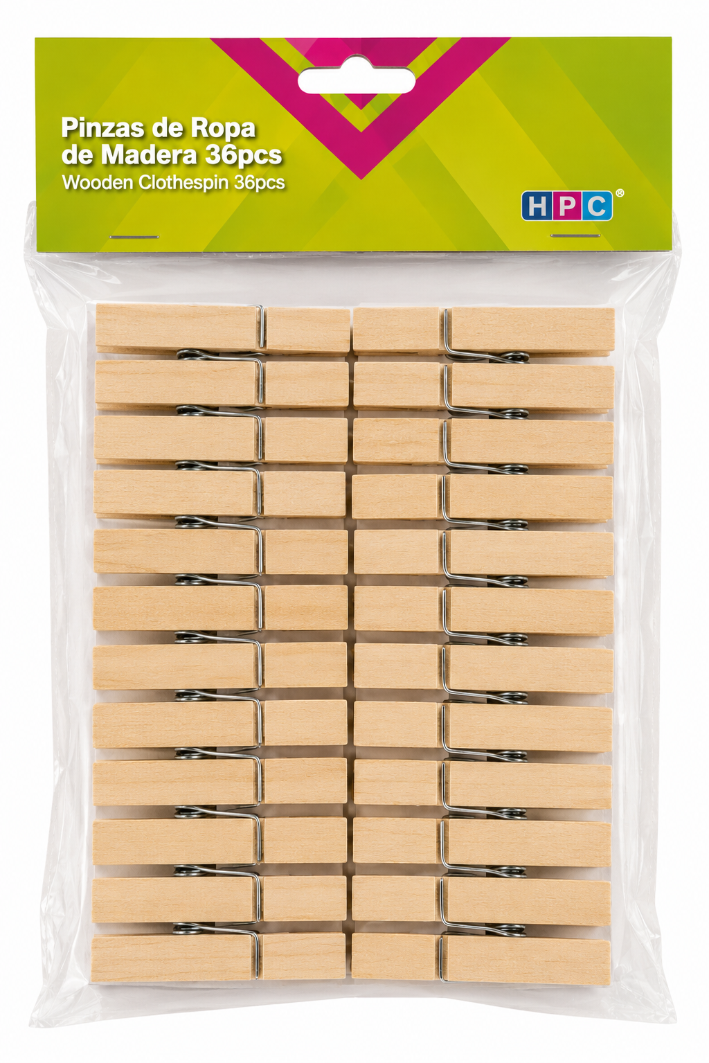 Pinzas de Madera para Ropa 36pcs