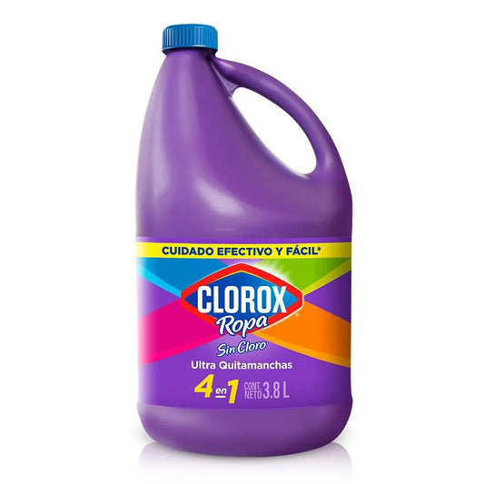 Clorox Ropa Sin Cloro Ultra Quitamanchas 4 en 1 (3.8 L)