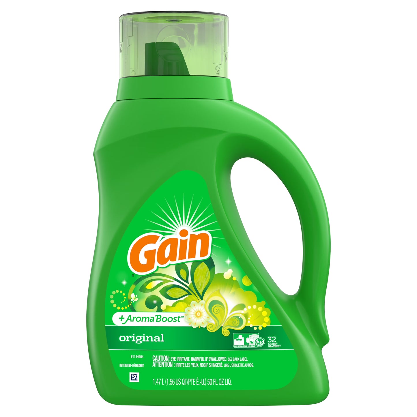 Gain Detergente Líquido Original 46 oz