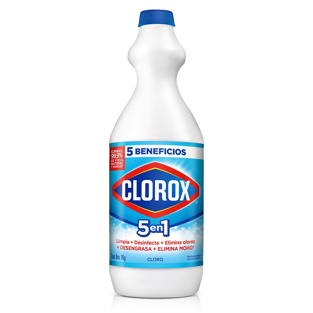 Clorox 5 en 1 Blanqueador Líquido – 1 kg