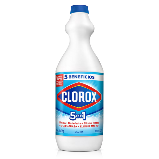 Clorox 5 en 1 Blanqueador Líquido – 1 kg