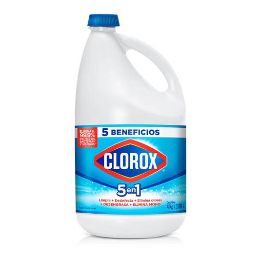 Clorox 5 en 1 Blanqueador Líquido – 1 galón