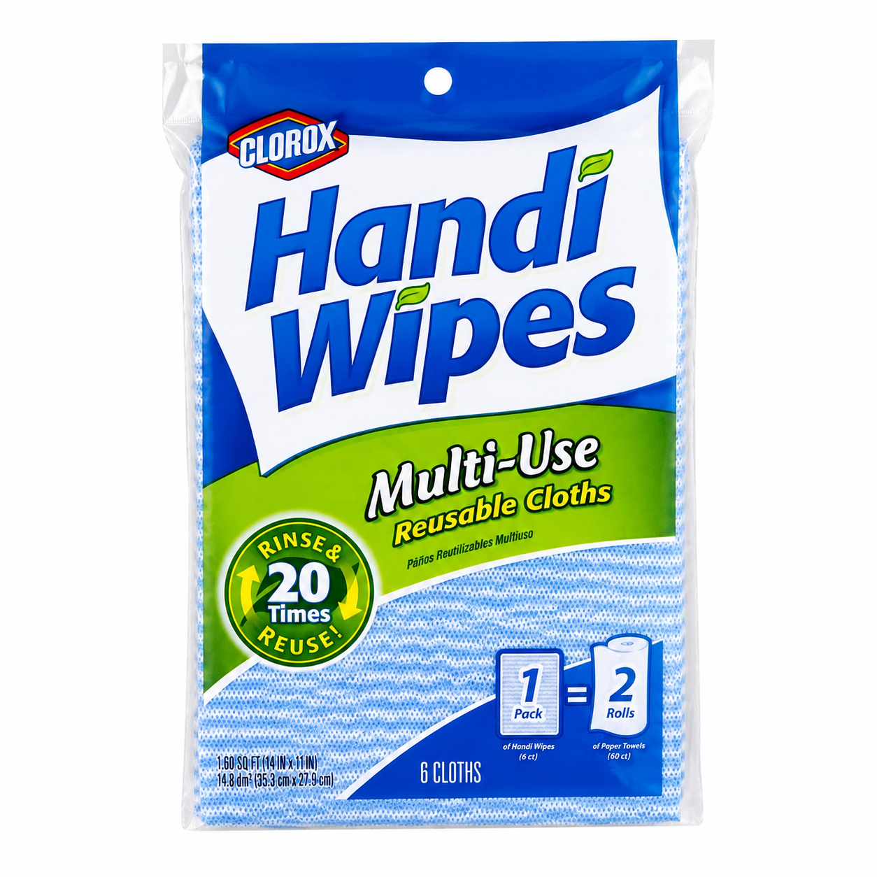 Paños Reutilizables Multiuso Handi Wipes 6 Unidades