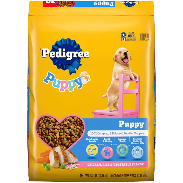Pedigree – Puppy Complete Nutrition Chicken, Rice & Vegetable 3.5lb