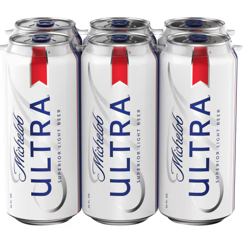 Michelob Ultra- Lata Six Pack 10oz